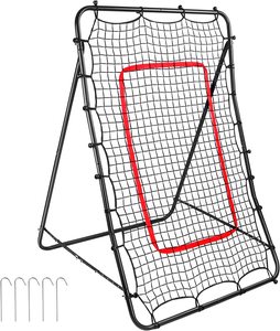 PitchBack-rojo de rebote de puerto y lanzador de softball para entrenamiento de lanzamiento y campo 5x3,3 pies - Product Image 1