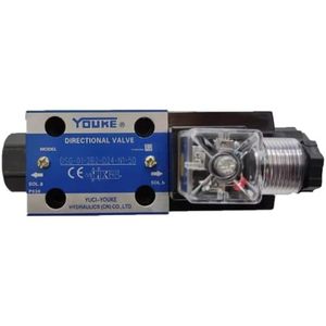 Válvula Direccional Youke DSG-01-2B2-D24-N1-50, Válvula de Control Hidráulico, Cuerpo Metálico, Conexión por Brida - Product Image 1