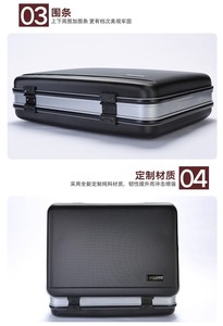 WETRUST 18 ''pouces haute qualité noir rouge foncé <span class=keywords><strong>ordinateur</strong></span> organisateur de <span class=keywords><strong>documents</strong></span> étui rigide stockage mallette pour <span class=keywords><strong>ordinateur</strong></span> portable sacs pour les entreprises - Product Image 5