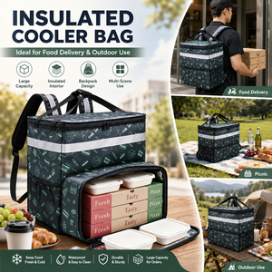 Bolsa Térmica Personalizada para Entrega de Alimentos, Impermeable, con Correa Ajustable para Negocios de <span class=keywords><strong>Comida</strong></span> para Llevar - Product Image 1