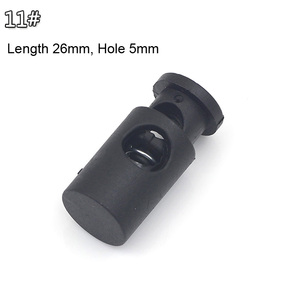 500 Pcs Plastic Adjuster <strong>Toggle</strong> <strong>Cord</strong> <strong>Lock</strong> <strong>Stopper</strong> for Bag Garment - Product Image 6