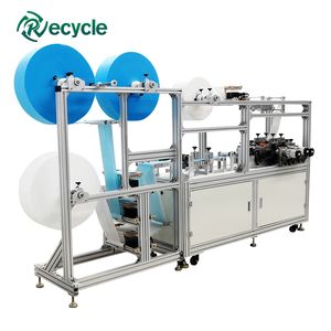 Mesin Pembuat Kain Masker Nonwoven 3 Lapis Kecepatan Tinggi 300 pcs/menit, Otomatis dengan Tali Telinga Lebar dan Elastis - Product Image 1