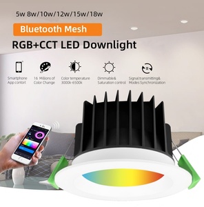 100V-220V Luz inteligente de alta eficiencia Led Downlight RGBCW 2,4G Control remoto Empotrado Wifi Control de voz <span class=keywords><strong>APP</strong></span> Smart Down light - Product Image 5
