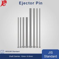 Pasador Expulsor Recto de Acero al Carbono 70 de Alta Precisión 10.1mm-10.9mm, Punzón Métrico Estándar MISUMI para Inyección