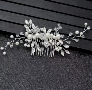 Peigne à cheveux exquis en perles, accessoire pour cheveux, bijoux <span class=keywords><strong>de</strong></span> mariée en strass pour femmes, polyvalent, élégant, luxueux, couvre-chef pour filles, cadeau, 1 pièce - Product Image 5