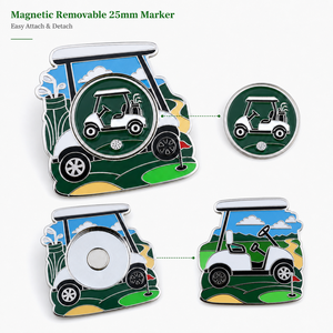 Magnetic <b>Golf</b> Ball Marker with Custom Irregular Shape and Removable Center Marker for Corporate <b>Golf</b> Gifts - Product Image 4