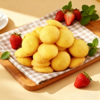 Rasa Manis Standar Kualitas Tinggi Camilan Rendah Kalori yang Lezat Biskuit Mini Kerupuk Telur Kue Kering Favorit Anak-anak