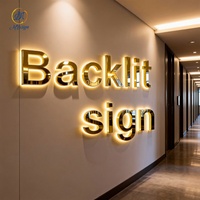 Panneau publicitaire LED 3D personnalisé pour la publicité extérieure et les entreprises - Acrylique et acier inoxydable résistants à l'eau et rétroéclairés
