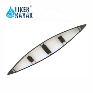 Canoë-kayak en polyéthylène <span class=keywords><strong>pour</strong></span> 3 ou <span class=keywords><strong>4</strong></span> <span class=keywords><strong>personnes</strong></span> avec pagaies - Product Image 2