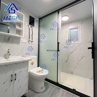 Yeni Tasarım Prefabrik Küçük 20Ft 40Ft Genişletilebilir Konteyner Ev Prefabrik Dış Mekan Ev Banyo İnşaatı Emlak