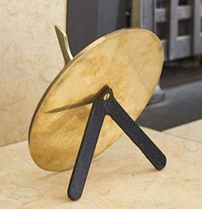 Reloj de Sol Decorativo de Latón Macizo Chapado en Oro Pulido, Estilo Náutico, Brújula Solar Tradicional de Jardín, 8.5 Pulgadas, Decoración para el Hogar - Product Image 2