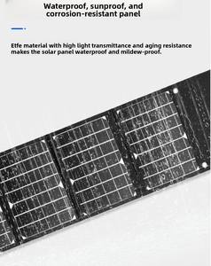 Panneau solaire monocristallin pliable 5V 18V 12V, chargeur solaire portable pour le camping en plein air, la randonnée, la recharge de téléphone, la banque d'alimentation - Product Image 6