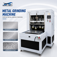 Machine de meulage automatique des métaux, polissage de surface des tôles en acier inoxydable et aluminium, finition à motif flocon de neige fragmenté
