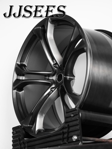 JJSEES Jantes forgées 5x120.65 pour Corvette ZR1 Z06 C6 C7 C8 19 20 21 pouces, jantes légères en alliage concave noir brillant - Product Image 3