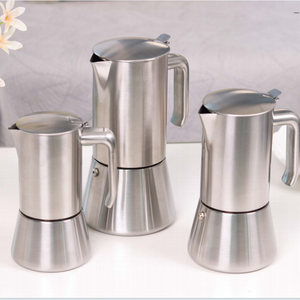 <span class=keywords><strong>Cafetière</strong></span> Moka en acier inoxydable 304 de qualité supérieure, compatible induction, pour expresso italien, pour la maison et le bureau, logo personnalisé - Product Image 3