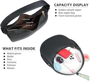 Sac à main bandoulière Crescent pour femme, sac à main élégant à embrayage croissant peut être une ceinture <span class=keywords><strong>coquine</strong></span> - Product Image 6