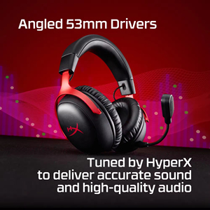 <span class=keywords><strong>Casque</strong></span> de jeu sans fil HyperX Cloud III S - Noir+Rouge, <span class=keywords><strong>casque</strong></span> de jeu confortable avec réduction de bruit sans fil - Product Image 5