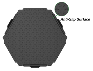 Alfombrillas hexagonales de plástico para protección de césped de fácil instalación para exteriores como alfombrillas de carretera de construcción y protector de césped - Product Image 4