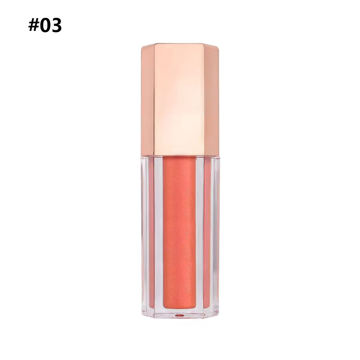 Glittery Peach Orange