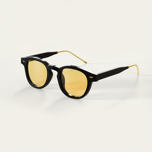 Occhiali da sole rotondi polarizzati Vintage di alta qualità Logo personalizzato di lusso Designer di moda occhiali da sole in acetato per uomo e donna - Product Image 2