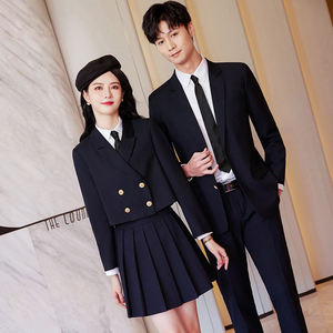 Uniformes de estilo británico Unisex al por mayor, diseño de chaqueta, uniformes escolares, primavera y otoño, traje de jardín de infantes del oeste inglés - Product Image 2