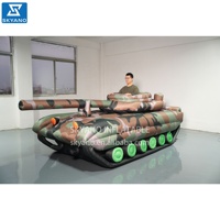 Özel Dev Şişme Simülasyon Kamuflaj Tankı Modeli, Açık Hava Ekip Çalışması Reklam Etkinliği Dekorasyonu Sergi Malzemesi