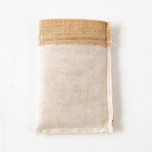 Tùy Chỉnh Chất Lượng Cao Đay Hessian Dây Rút Gunny Bao Túi Quà Tặng Trang Sức Hạt Ca Cao Túi - Product Image 3