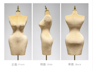 Mannequin féminin grande taille coloré, demi-corps, mousse PU, gros buste, gros hanches, buste supérieur, mannequin pour l'affichage de vêtements de détail - Product Image 6