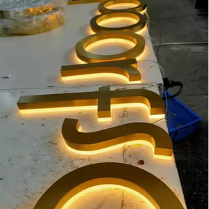 ป้ายข้อความเรืองแสง LED สำหรับร้านค้าบริษัทป้ายไฟ LED โลโก้3D ธุรกิจออกแบบใหม่ - Product Image 3