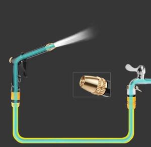Ensemble de pistolet à eau haute pression NIKO pour lavage de voiture, arrosage de jardin, fleurs, matériau TPE, tuyau d'arrosage télescopique 3 fois extensible - Product Image 2