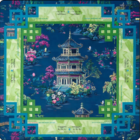 Tapis de Mahjong Royal Personnalisé de Luxe Style Américain Pliable Portable Imperméable pour 4 Joueurs – Tapis de Jeu de Divertissement