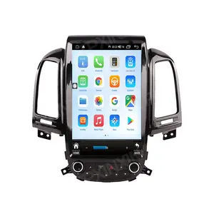 Vertical pantalla Android para Hyundai Santa Fe 2006-2012 navegación GPS Headunit reproductor Multimedia grabadora de Radio Auto ESTÉREO