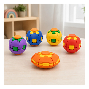 Supplier Ready Gear Rotation Sphere Fingertip Spinner <b>Toy</b> Press Motion Stress Relief Kids Classroom Reward Export - Product Image 3