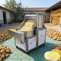 Machine professionnelle de haute qualité pour couper, peler et laver les frites de pommes de terre et les légumes