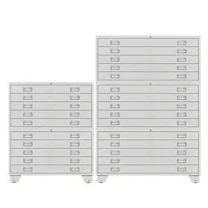Mobile Rack Storage System A0 Paper Map Cabinet Plan Drawing Filing Cabinet Metal Office Furniture Storage File