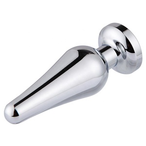 Women toys butt plug with diamond <span class=keywords><strong>sex</strong></span> toys for women men metal anal plugs stainless steel fetish chastity adult products - Product Image 4