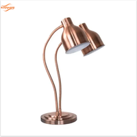 Lampe chauffante électrique en acier inoxydable pour aliments, sur pied, pour usage hôtelier, réglage de la chaleur pour la conservation du poulet frit et des frites
