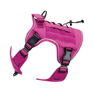 Harnais tactique robuste moderne pour chiens de grande taille, sans traction, réglable, réfléchissant, système Molle, nylon de qualité militaire K9 - Product Image 1