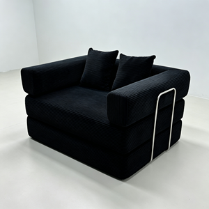 Sofá Cama <span class=keywords><strong>2</strong></span> en 1 de Diseño Moderno, Sofá Cama Extensible Comprimido Tamaño King Size - Product Image 1
