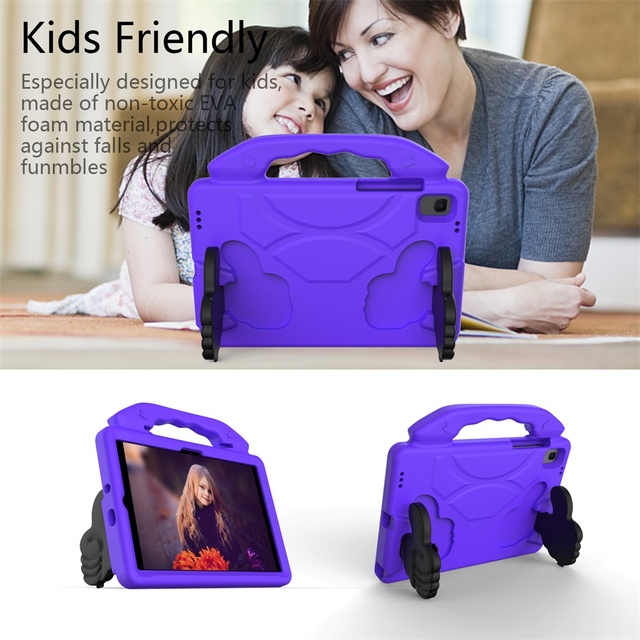 EVA Kids Protective Case for Samsung Tab S5E T720 T725 10.5 Inch Portable Tablet with Electroplate Craft
