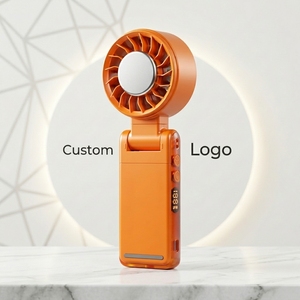 Ventilateur pliable à clipser, rechargeable 3000 mAh, avec compresse de glace semi-conductrice, rafraîchisseur <span class=keywords><strong>d</strong></span>'<span class=keywords><strong>air</strong></span> personnel portable - Product Image 1