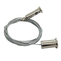 Kit de suspension pour images avec pinces à câble en laiton réglables
