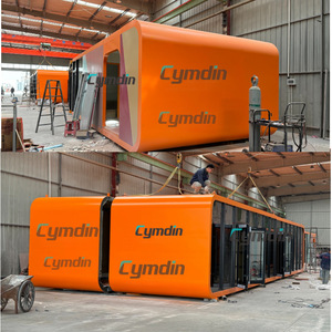 บ้านคอนเทนเนอร์แบบขยายได้ Cymdin รูปทรงสี่เหลี่ยมผืนผ้าทันสมัย สำหรับโรงแรม แคมป์ปิ้งกลางแจ้ง สำนักงาน ร้านค้า จุดพักผ่อน - Product Image 1