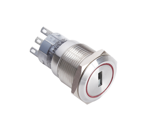 전원 스위치 용 ONPOW 원형 2 및 3 위치 삽입 키 (Dia.16mm/19mm/22mm,CE,ROHS,REECH,IP40,IP65) - Product Image 3