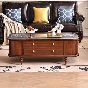 Armadietto francese della credenza del tavolino di stoccaggio della doppia porta per il salotto di casa; Tavolino americano dell'appartamento piccolo. - Product Image 3