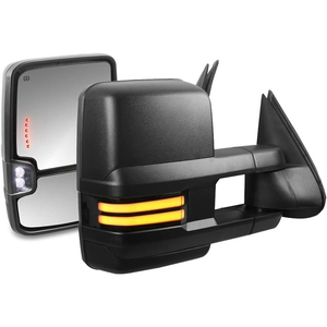 Rétroviseur de remorquage électrique pour 2003-2006 Chevrolet Silverado Suburban Tahoe/GMC Sierra Yukon Rétroviseur convexe LED dégagement - Product Image 1