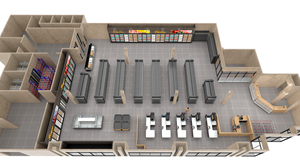 2D&amp;3D Floorplan Best Retail Displays &amp; Store Fixtures Supermarket Grocery Store <strong>Design</strong> - Product Image 6