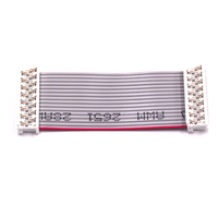 Dây cáp dẹt PVC màu xám IDC 2651 tùy chỉnh, lắp ráp sẵn, khoảng cách chân 1.27mm, dây kết nối AVR, đầu nối đôi 2*3-2*40P, dây nối tiếp