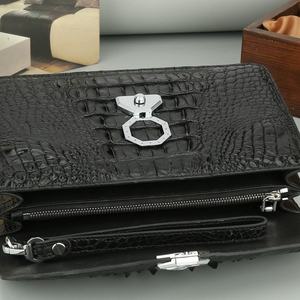 Bolso de mano para hombre de New <span class=keywords><strong>Thai</strong></span> Siamese Casual Crocodile Leather Clutch Fashion Trend Business Bag con cierre de cremallera - Product Image 5