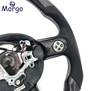 Volante de Carreras de Fibra de Carbono para Auto, para BMW <span class=keywords><strong>Mini</strong></span> Cooper S R56 R61 <span class=keywords><strong>GP</strong></span> Coupe, Volante de Fondo Plano de Fibra de Carbono - Product Image 3